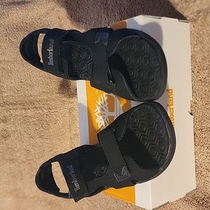 Timberland youth size 3M youth Adventure Seeker strap sandal black